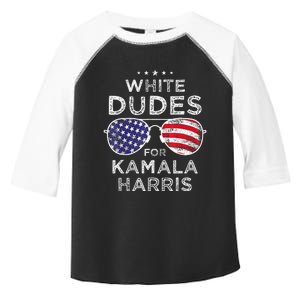 White Dudes For Kamala Harris Sunglasses Toddler Fine Jersey T-Shirt