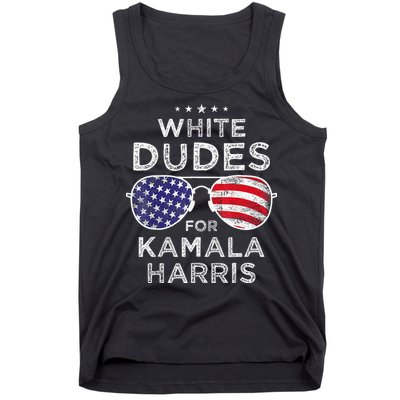 White Dudes For Kamala Harris Sunglasses Tank Top