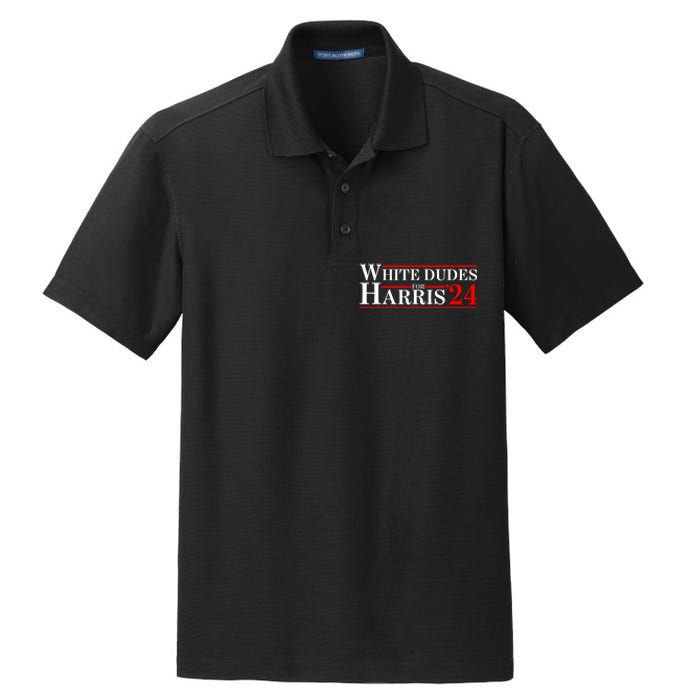 White Dudes For Harris 2024 For President Election Voting 2024 Dry Zone Grid Polo