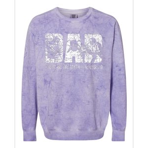 Welding Dad Father Colorblast Crewneck Sweatshirt