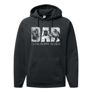 Welding Dad Father Performance Fleece Hoodie