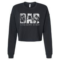 Welding Dad Father Cropped Pullover Crew