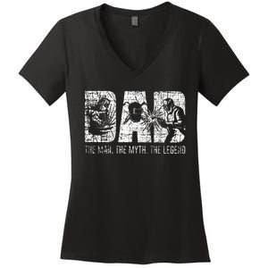 Welding Dad Father Women's V-Neck T-Shirt