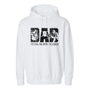 Welding Dad Father Garment-Dyed Fleece Hoodie