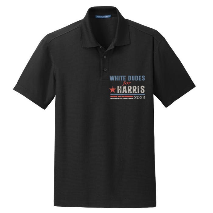 White Dudes For Kamala Harris Dry Zone Grid Polo