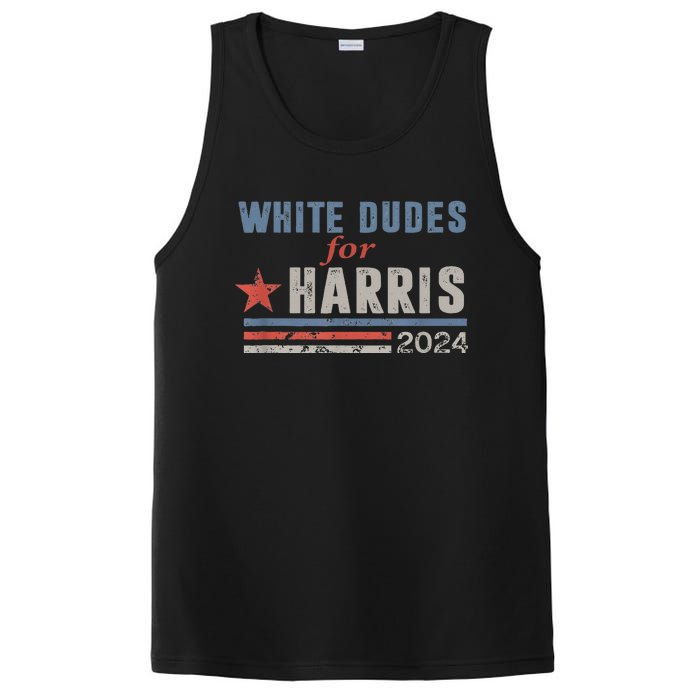 White Dudes For Kamala Harris PosiCharge Competitor Tank