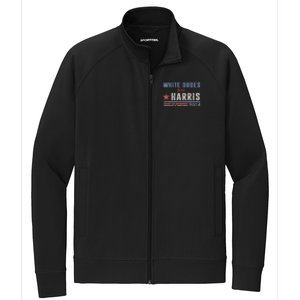 White Dudes For Kamala Harris Stretch Full-Zip Cadet Jacket