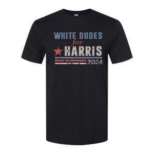 White Dudes For Kamala Harris Softstyle CVC T-Shirt