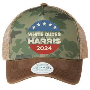 White Dudes For Harris Kamala 2024 Legacy Tie Dye Trucker Hat