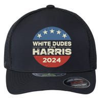 White Dudes For Harris Kamala 2024 Flexfit Unipanel Trucker Cap