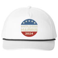 White Dudes For Harris Kamala 2024 Snapback Five-Panel Rope Hat