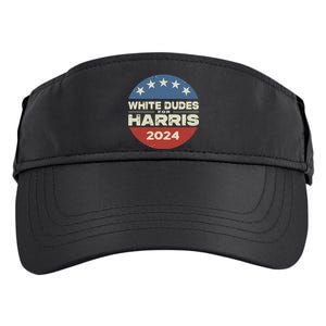 White Dudes For Harris Kamala 2024 Adult Drive Performance Visor