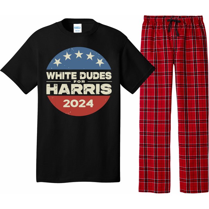 White Dudes For Harris Kamala 2024 Pajama Set