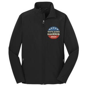 White Dudes For Harris Kamala 2024 Core Soft Shell Jacket