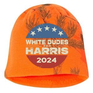 White Dudes For Harris Kamala 2024 Kati - Camo Knit Beanie