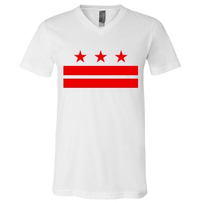Washington Dc Flag D.C. Capitol V-Neck T-Shirt