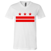 Washington Dc Flag D.C. Capitol V-Neck T-Shirt