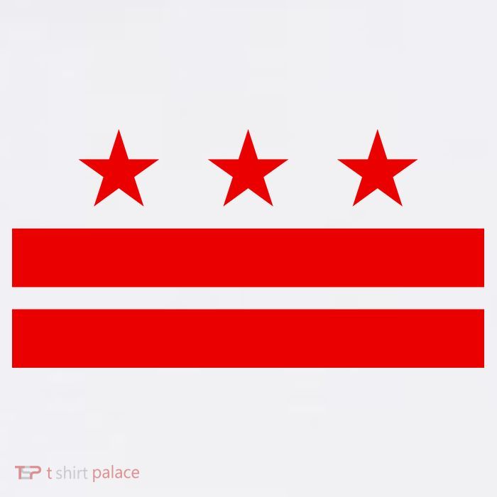 Washington Dc Flag D.C. Capitol Button