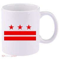 Washington Dc Flag D.C. Capitol 11oz C Handle Ceramic Mug