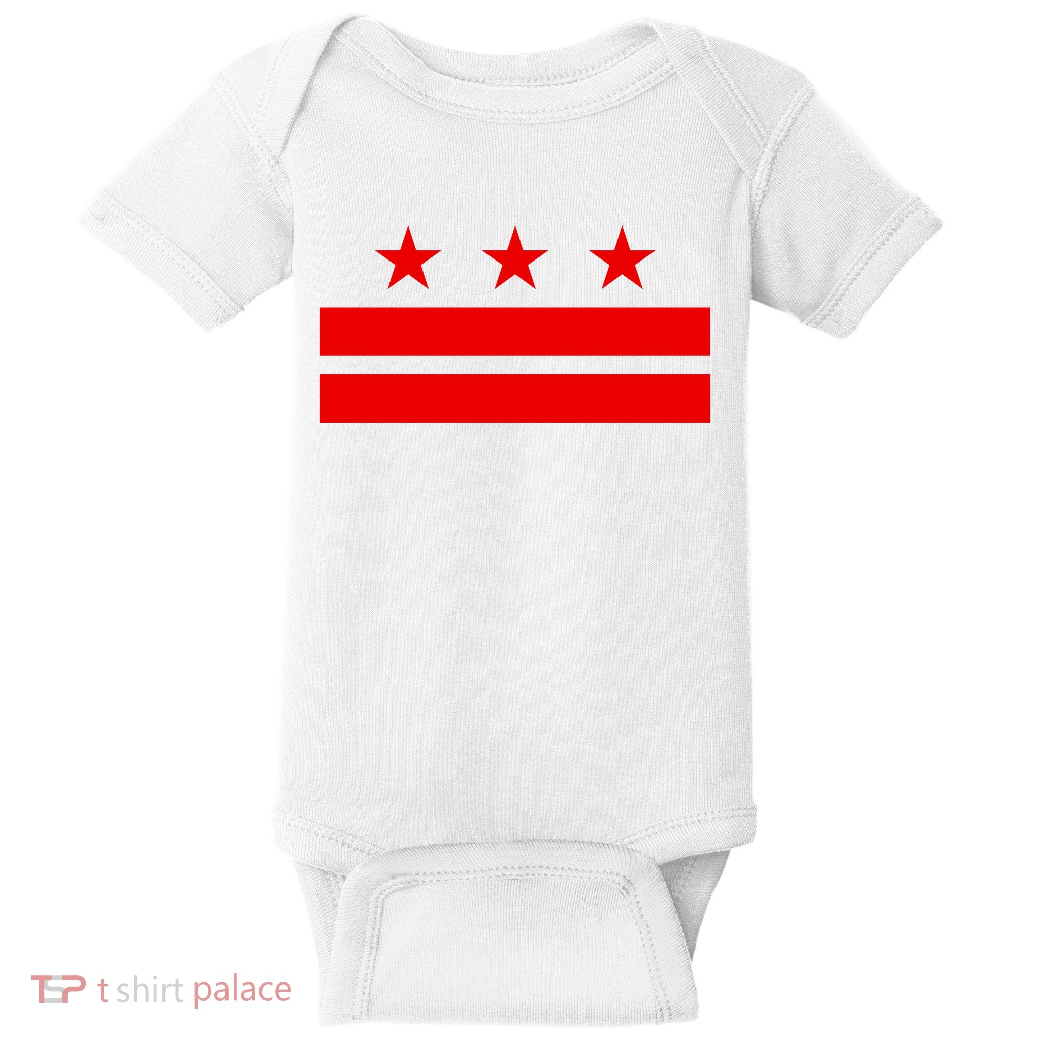 Washington Dc Flag D.C. Capitol Baby Bodysuit