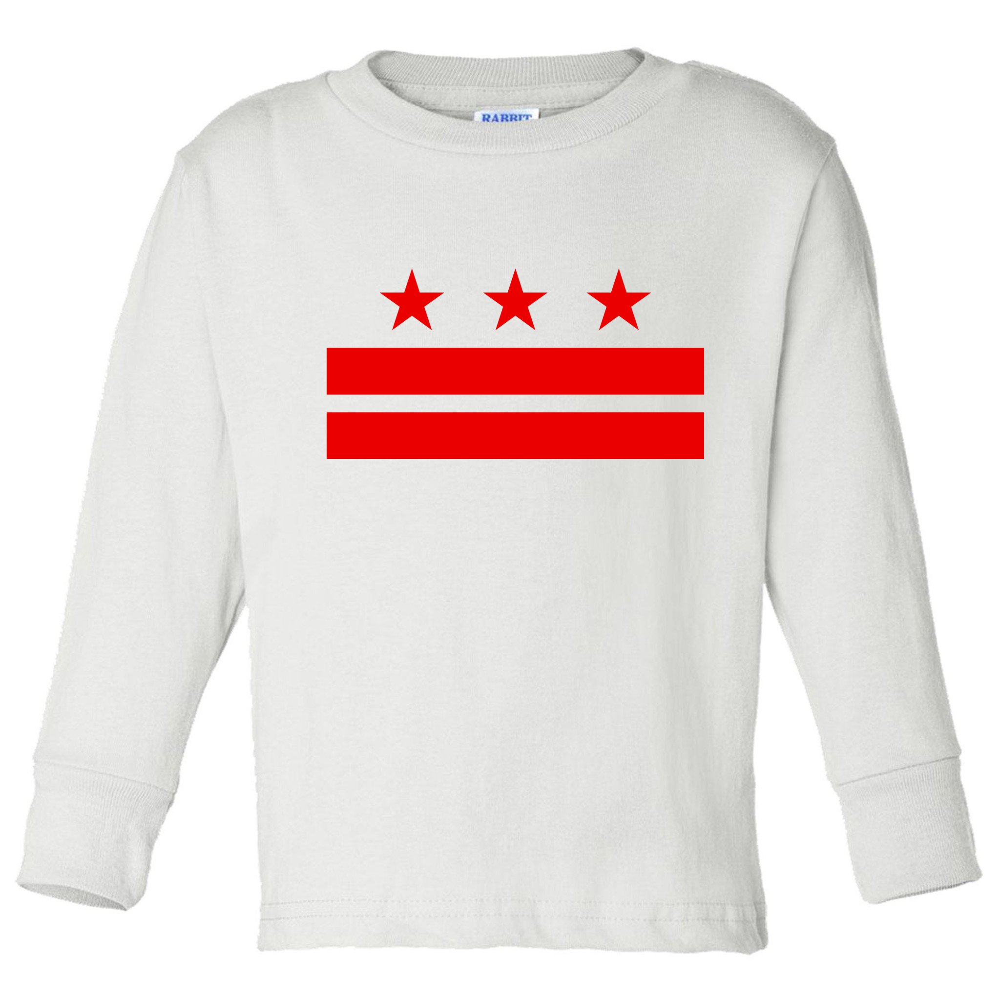 Washington Dc Flag D.C. Capitol Toddler Long Sleeve Shirt