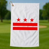 Washington Dc Flag D.C. Capitol Golf Towel