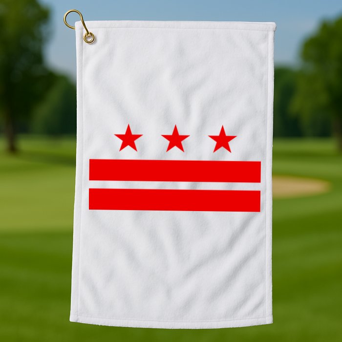 Washington Dc Flag D.C. Capitol Golf Towel