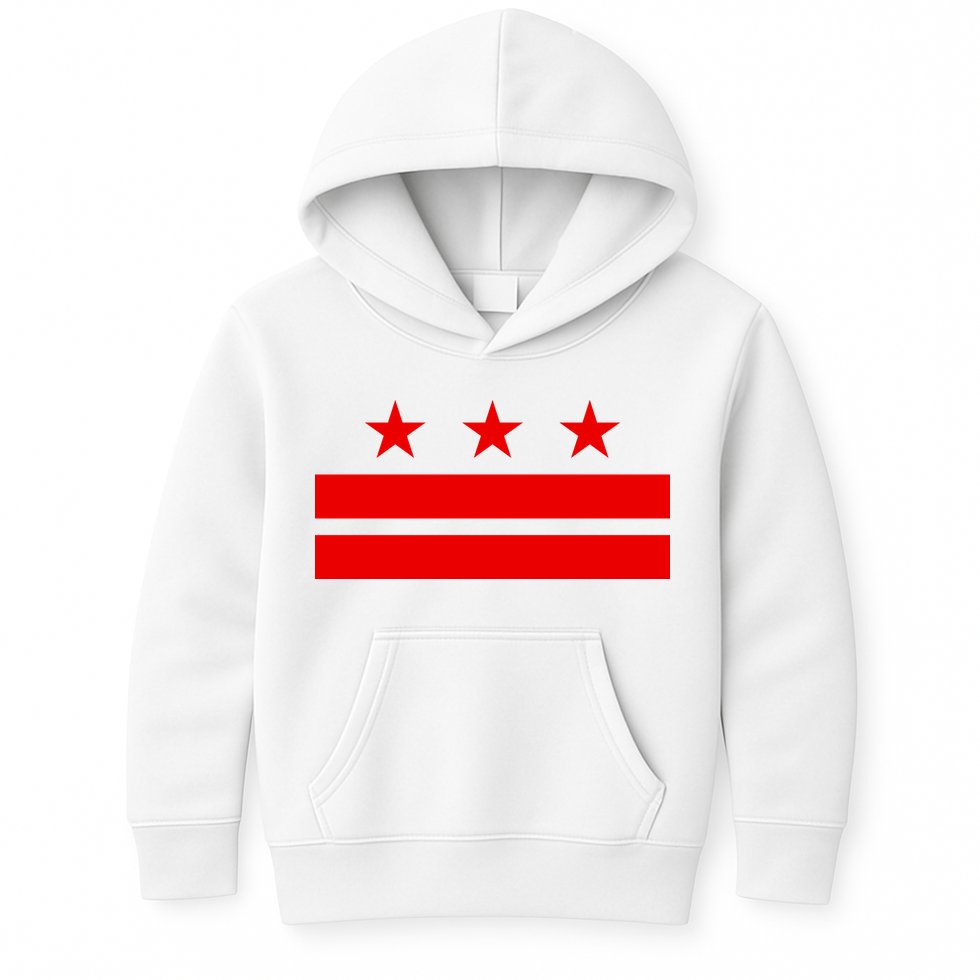 Washington Dc Flag D.C. Capitol Kids Hoodie