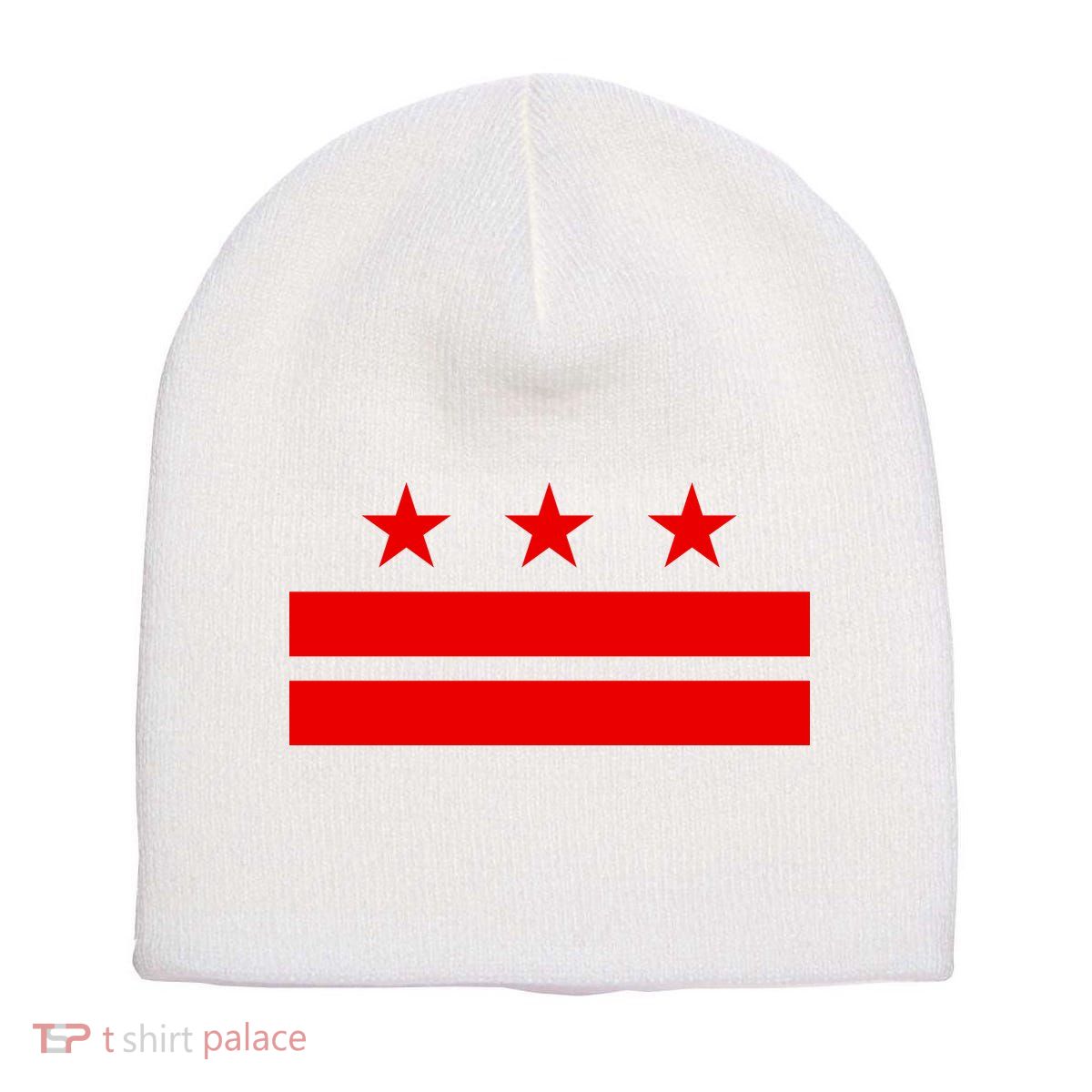 Washington Dc Flag D.C. Capitol Short Acrylic Beanie