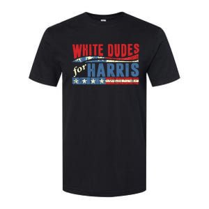 White Dudes For Harris 2024 For President Election Voting 2024 Softstyle CVC T-Shirt