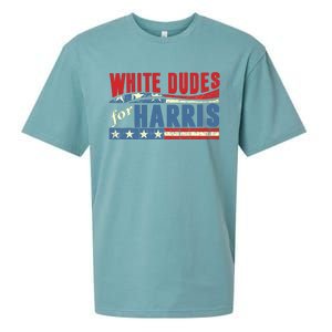 White Dudes For Harris 2024 For President Election Voting 2024 Sueded Cloud Jersey T-Shirt