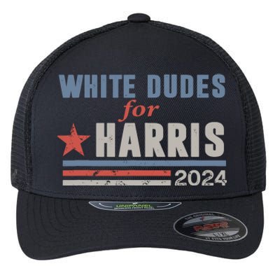 White Dudes For Kamala Harris Flexfit Unipanel Trucker Cap