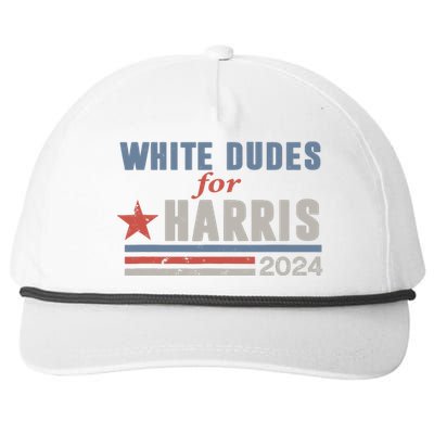 White Dudes For Kamala Harris Snapback Five-Panel Rope Hat