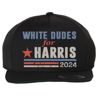 White Dudes For Kamala Harris Wool Snapback Cap