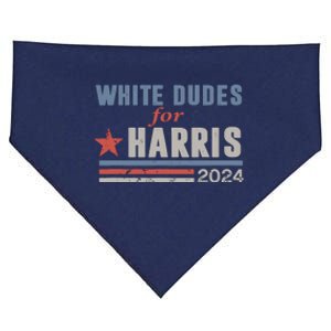 White Dudes For Kamala Harris USA-Made Doggie Bandana