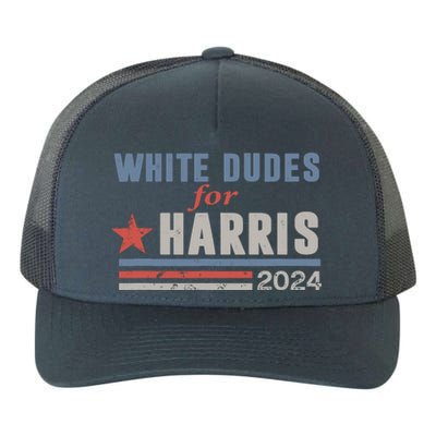 White Dudes For Kamala Harris Yupoong Adult 5-Panel Trucker Hat