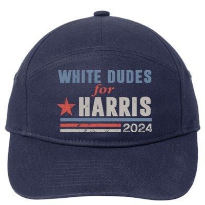 White Dudes For Kamala Harris 7-Panel Snapback Hat