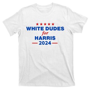 White Dudes For Harris 2024 For President Election Voting 2024 T-Shirt