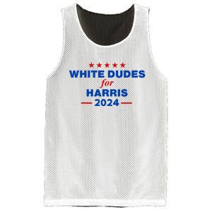 White Dudes For Harris 2024 For President Election Voting 2024 Mesh Reversible Basketball Jersey Tank