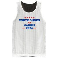 White Dudes For Harris 2024 For President Election Voting 2024 Mesh Reversible Basketball Jersey Tank