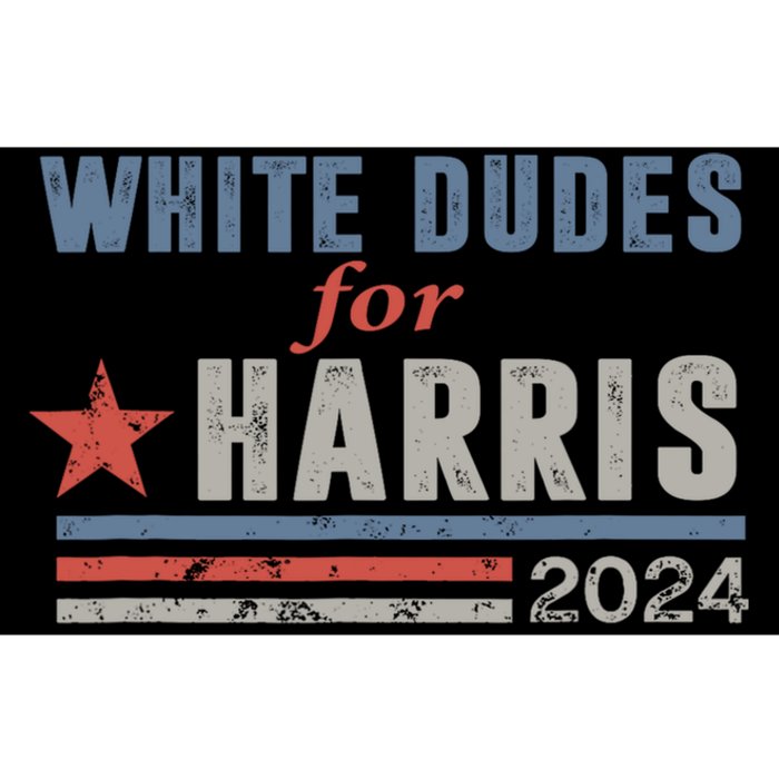 White Dudes For Harris 2024 For President Bumper Sticker