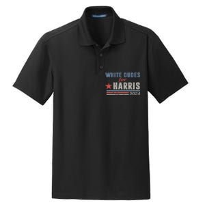 White Dudes For Harris 2024 For President Dry Zone Grid Polo