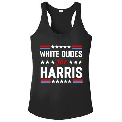 White Dudes For Harris 2024 For President Ladies PosiCharge Competitor Racerback Tank