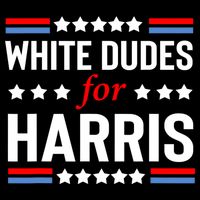 White Dudes For Harris 2024 For President Cropped Pullover Crew