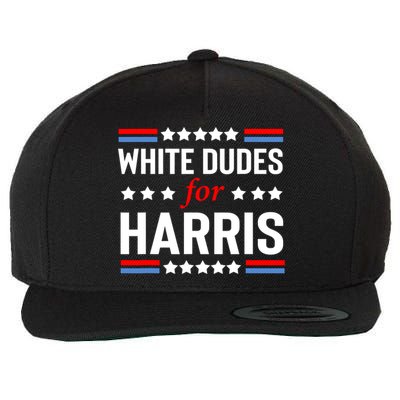 White Dudes For Harris 2024 For President Wool Snapback Cap
