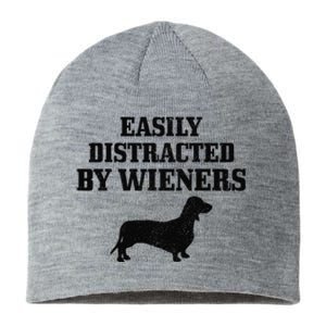 Wiener Dog Funny Weiner Doxie Dachshund Mom Dad Gift Sustainable Beanie