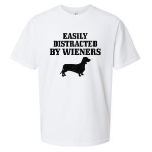 Wiener Dog Funny Weiner Doxie Dachshund Mom Dad Gift Sueded Cloud Jersey T-Shirt