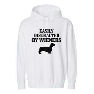 Wiener Dog Funny Weiner Doxie Dachshund Mom Dad Gift Garment-Dyed Fleece Hoodie