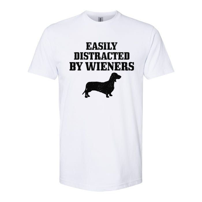 Wiener Dog Funny Weiner Doxie Dachshund Mom Dad Gift Softstyle CVC T-Shirt