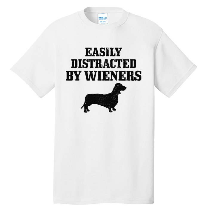 Wiener Dog Funny Weiner Doxie Dachshund Mom Dad Gift Tall T-Shirt